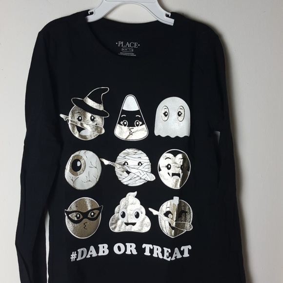 Long Sleeves Emoji Halloween Shirt - Picture 3 of 5